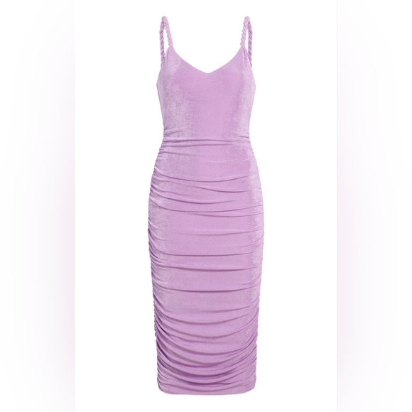 Likely Dresses & Skirts - NWT LIKLEY Regan Lavender Purple Ruched Bodycon Midi Dress 4